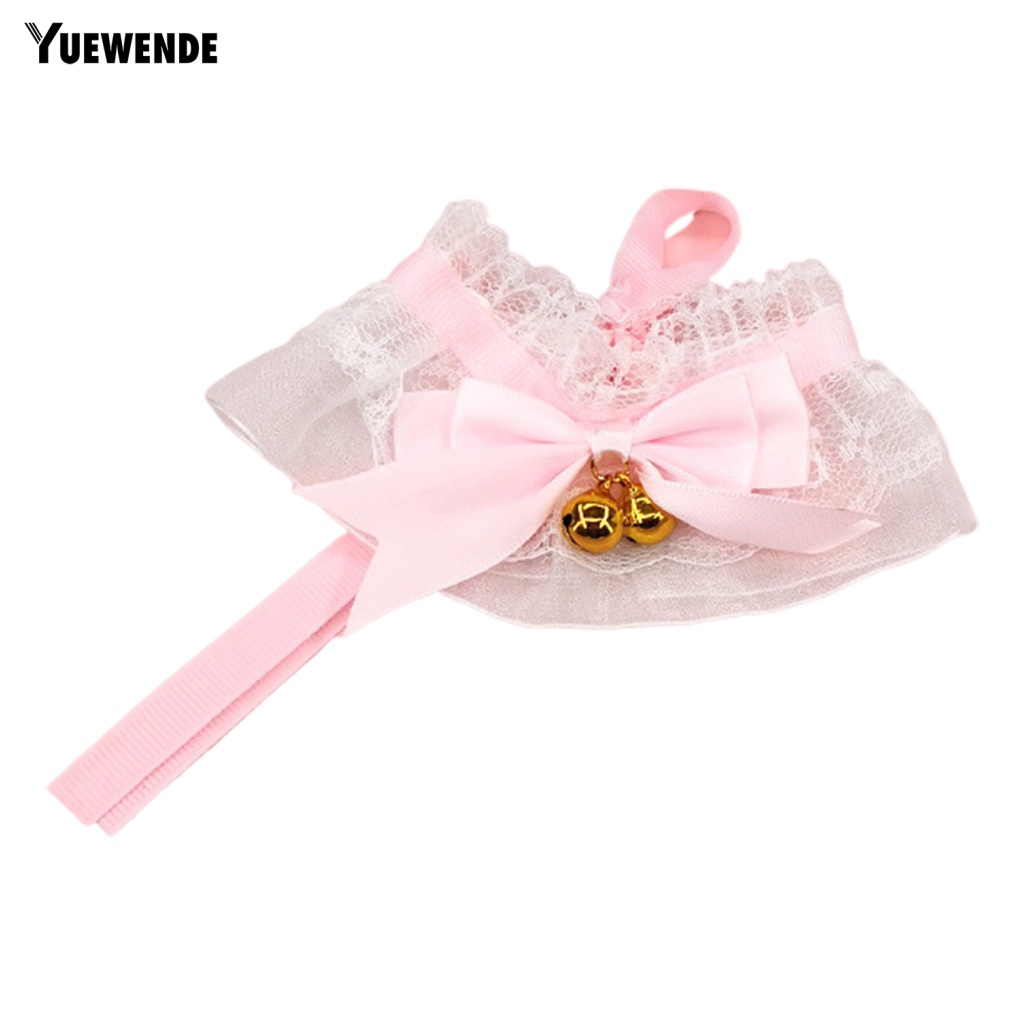Ye.b Khăn Choàng Cổ Thắt Nơ Phối Ren Handmade Thoải Mái Dành Cho Thú Cưng