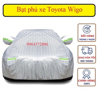 Bạt che phủ xe toyota wigo 2018-2023 cao cấp