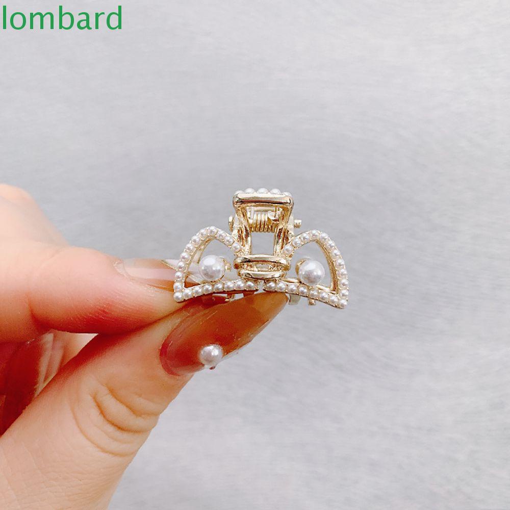 LOMBARD Kẹp Tóc Hình Trái Tim Bằng Hợp Kim Phong Cách Hàn Quốc Cho Nữ