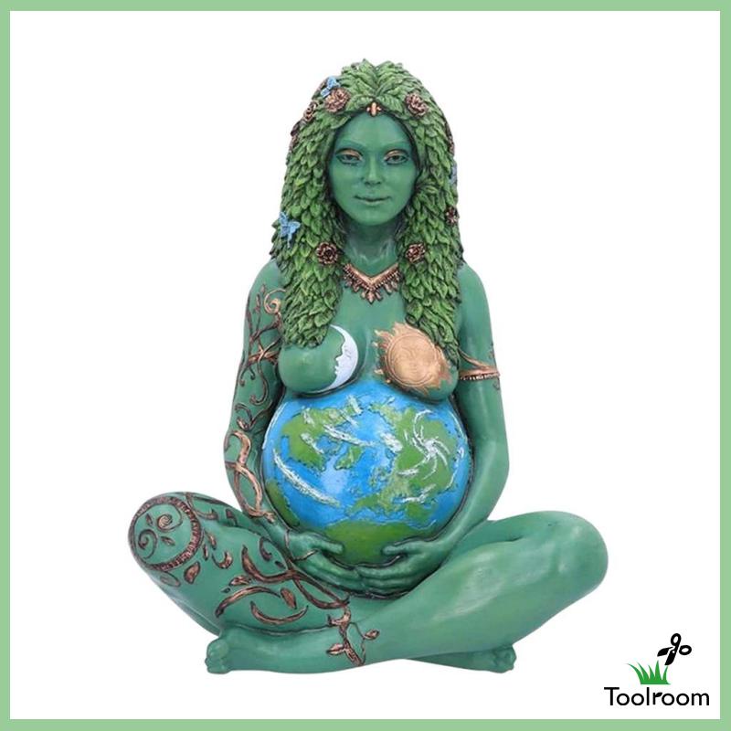Mô Hình Tượng Mẹ Trái Đất Bằng Nhựa Resin Trang Trí Trong Nhà