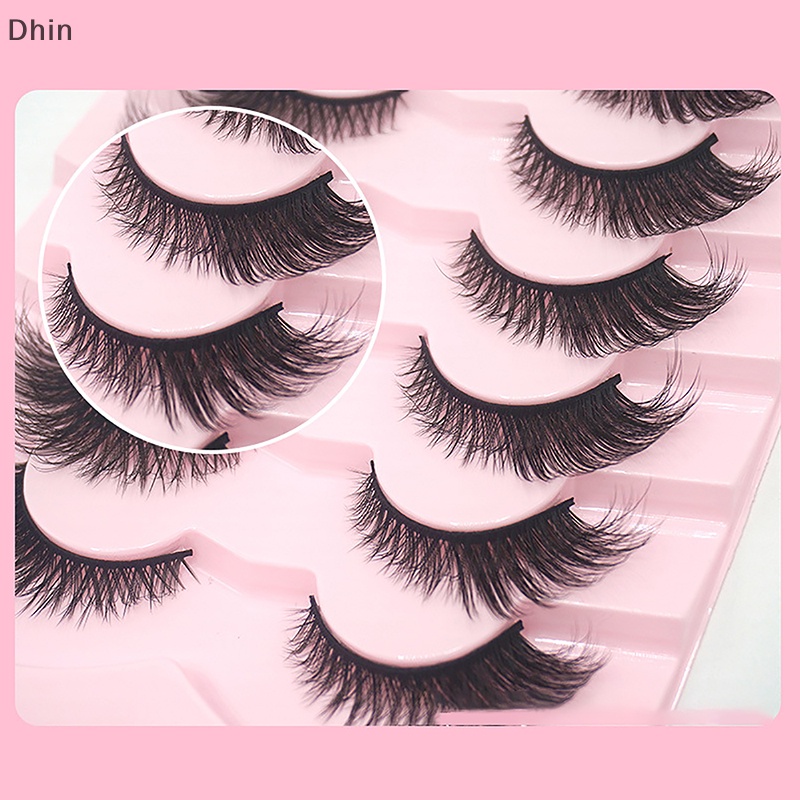 Bộ 7 Cặp Lông Mi Giả 3D Cong Dày Tự Nhiên