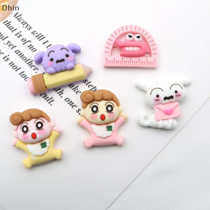 Bộ 10 Kẹp Tóc Bằng Nhựa Hình Shin-Chan Nohara Shiro Diy