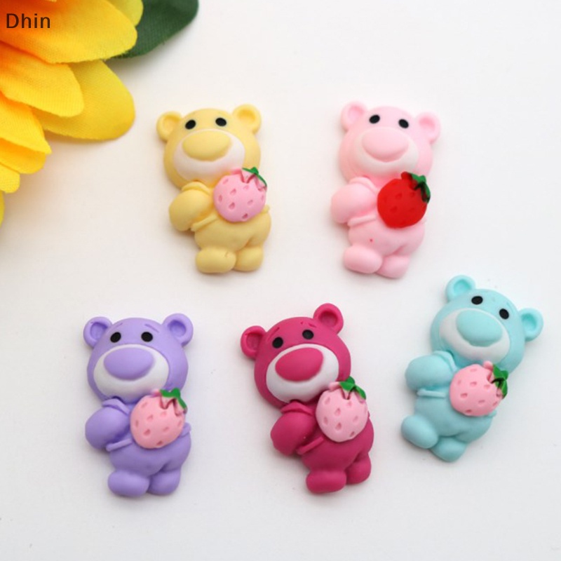 Set 10 Kẹp Tóc Nhựa Hình Gấu Hoạt Hình Dễ Thương Cho Apple Đám Cưới