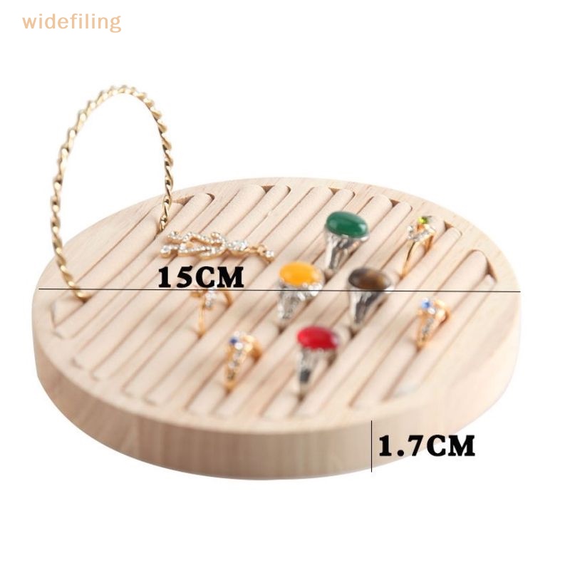 Hộp Tròn Phẳng Đựng Trang Sức Phong Cách Vintage