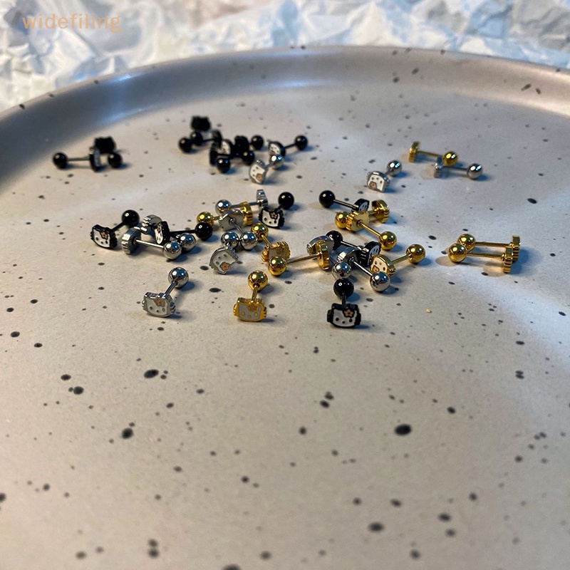 1 Khuyên Tai Dạng Xoắn Ốc Hình Tai Mèo Hoạt Hình Dễ Thương Làm Quà Tặng Cho Bạn Gái