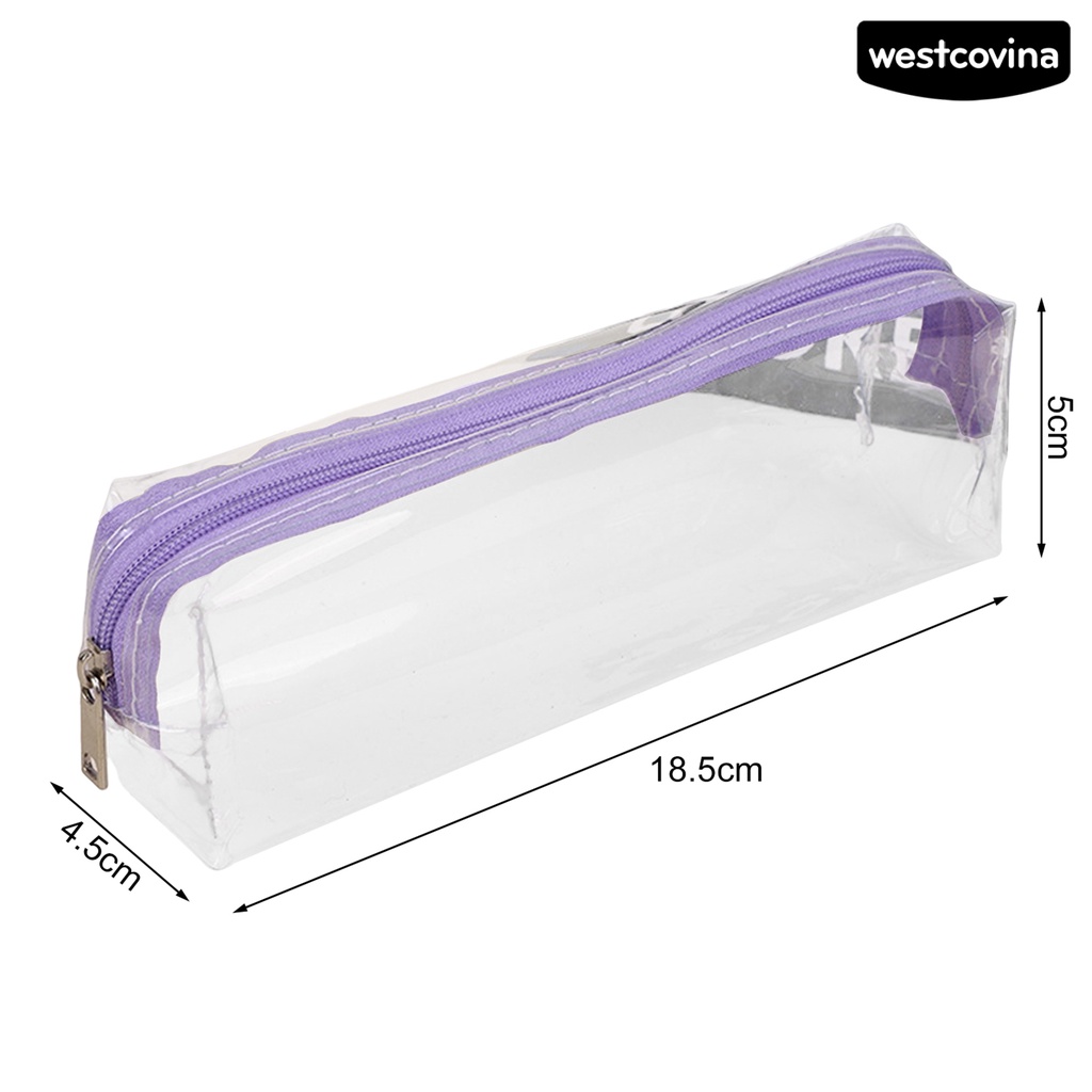[WSTN]✎Túi Đựng Bút Trong Suốt Có Khóa Kéo Đa Năng Tiện Dụng