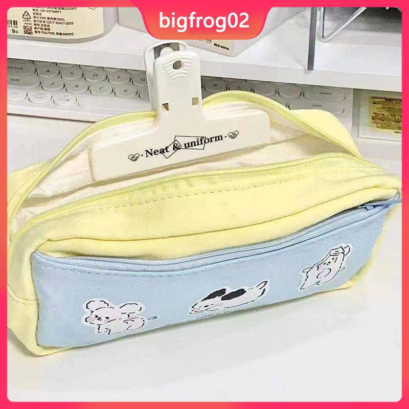 Túi Đựng Bút Bằng Vải Canvas Cỡ Lớn Đa Năng Phong Cách Nhật Bản