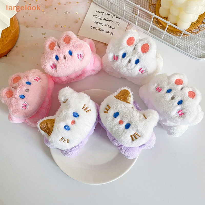 Bộ 2 Khăn Lau Mặt / Cổ Tay Bằng Sợi Micro Chống Thấm Nước / Bụi Bẩn Họa Tiết Hoạt Hình Dễ Thương Tiện Dụng