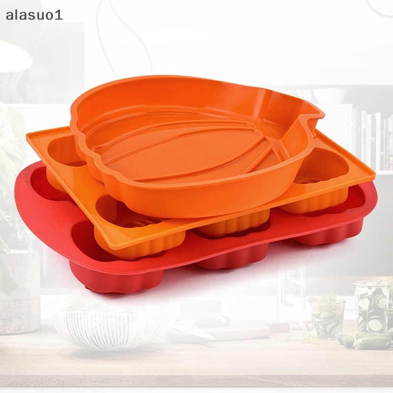 Khuôn Silicon Làm Bánh Kẹo Hình Bí Ngô Halloween Diy