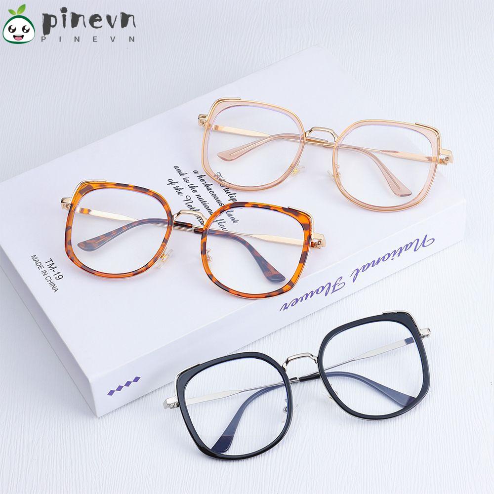 PINEVN Kính Mát Gọng Lớn Chống Tia UV Họa Tiết Da Báo Thời Trang