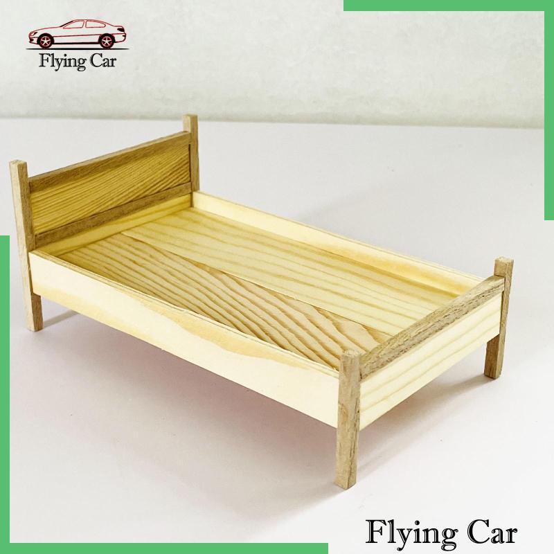 Mô Hình Giường Ngủ Mini Tỉ Lệ 1 / 12 Trang Trí Nhà Búp Bê