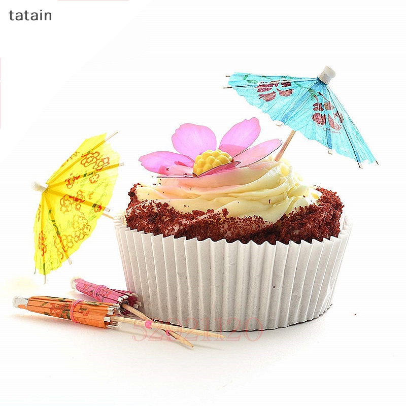 Set 50 Dù Giấy Mini Trang Trí Thức Uống Tiện Dụng