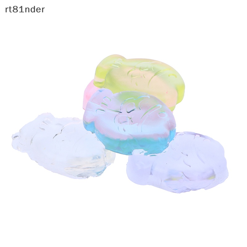 Rt Đồ Chơi Khối Đá Xốp Squishy Giảm Stress Hình Cá Mini Màu Trong Suốt Cho Bé
