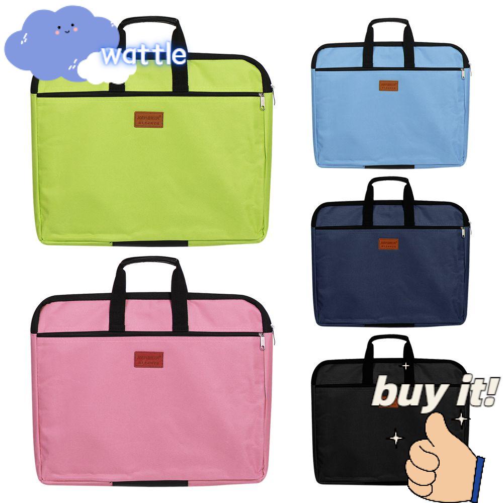 WATTLE Túi Đựng Tài Liệu Khổ A4 Chống Thấm Nước Có Tay Cầm Siêu Bền Tiện Dụng