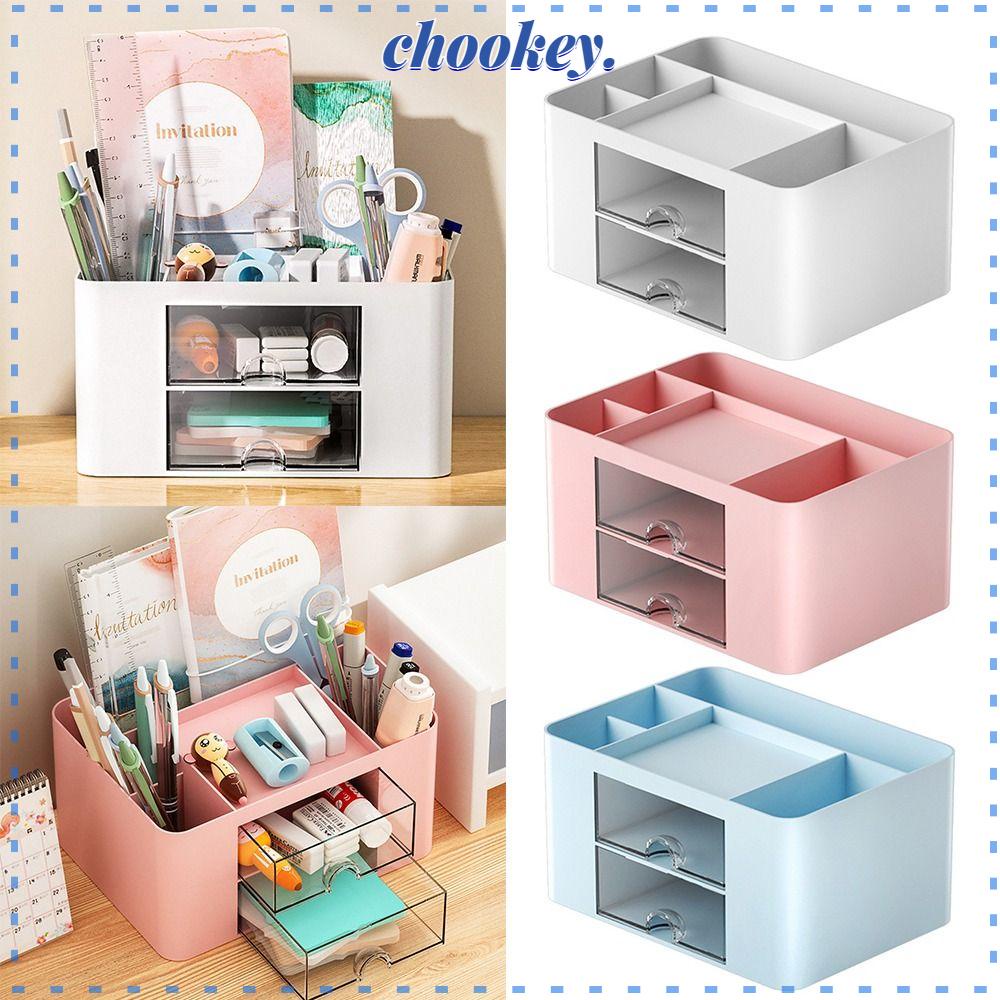 CHOOKEY Giá Đỡ Bút Để Bàn Nhiều Ngăn Cỡ Lớn Tiện Dụng