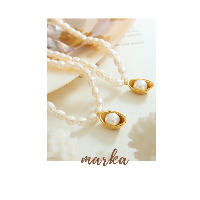 Vòng cổ Đính Ngọc Trai Phong Cách Hong Kong Thời Trang