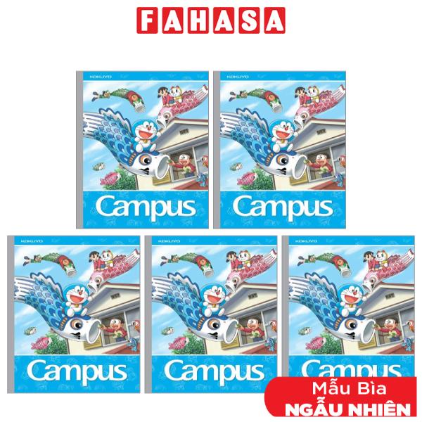 Combo 5 Tập Doraemon Fly - A5 5 Ô Ly 96 Trang ĐL 120g/m2 - Campus NB-ADFL96 (Mẫu Màu Giao Ngẫu Nhiên)