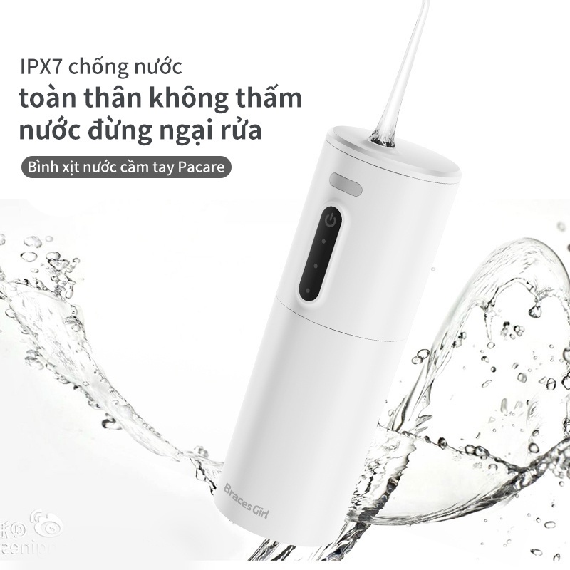 Máy Tăm Nước Cầm Tay Không Dây Chuẩn Chất Lượng Nha Sĩ Khuyên Dùng - HOME SPARK