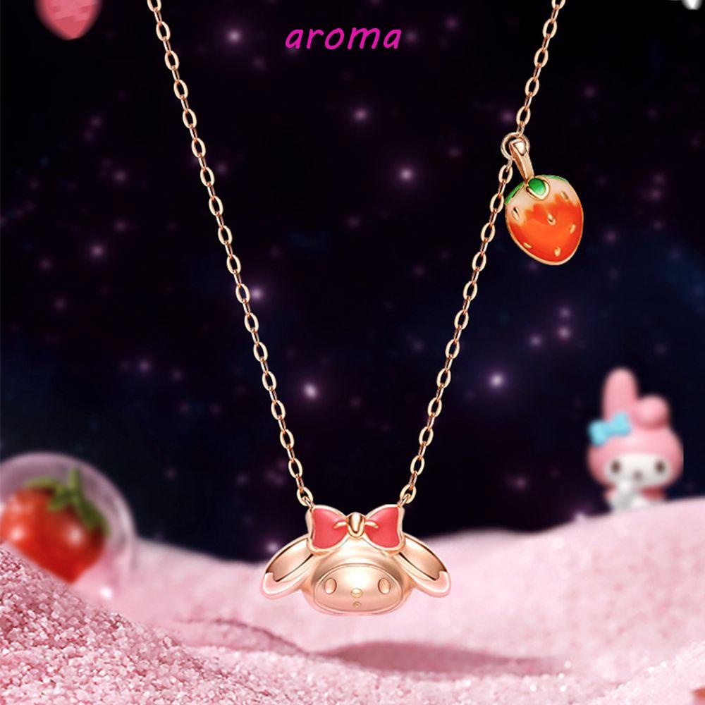 AROMA Vòng cổ Mặt Hình Búp Bê Hoạt Hình Độc Đáo Bằng Đồng