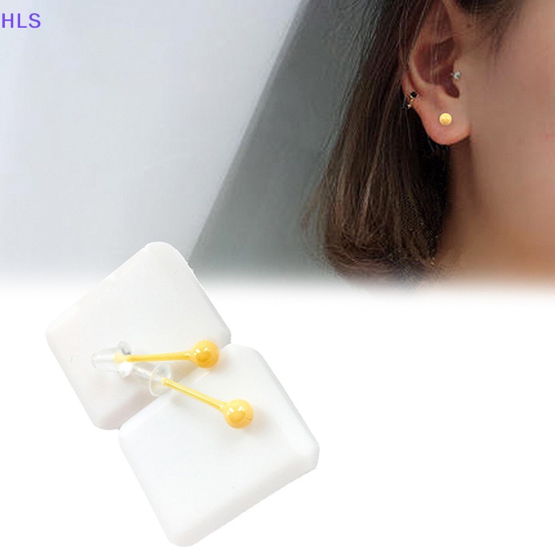 1 Đôi Bông Tai Gốm Sứ Nhiều Màu Sắc 4mm