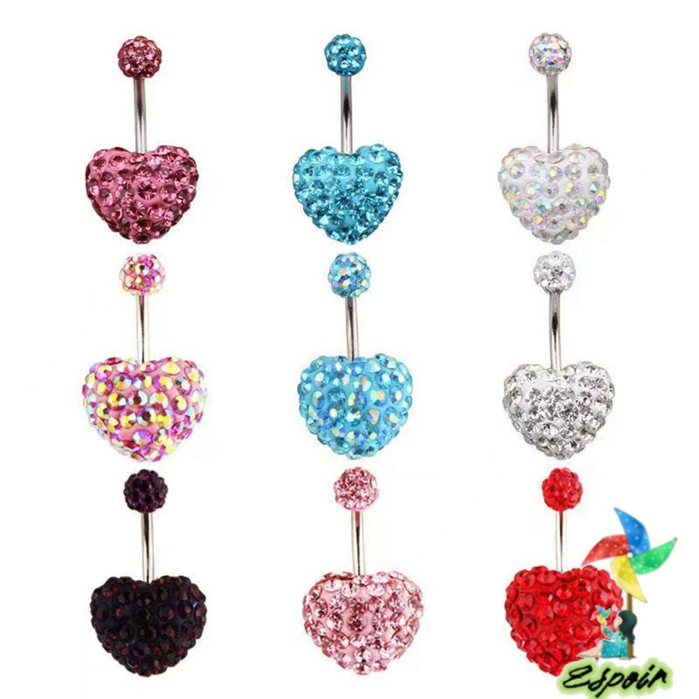 ESPO Khuyên RốN HìNh Tim ĐíNh Đá Xinh XắN