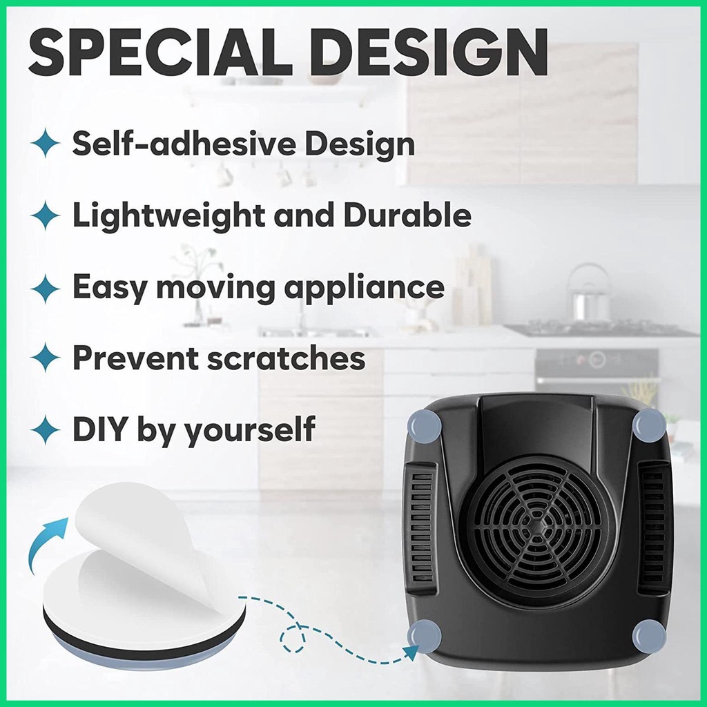 Set 4 Miếng Đệm Chân Đồ Nội Thất Hình Tròn Tự Dính Tiện Dụng