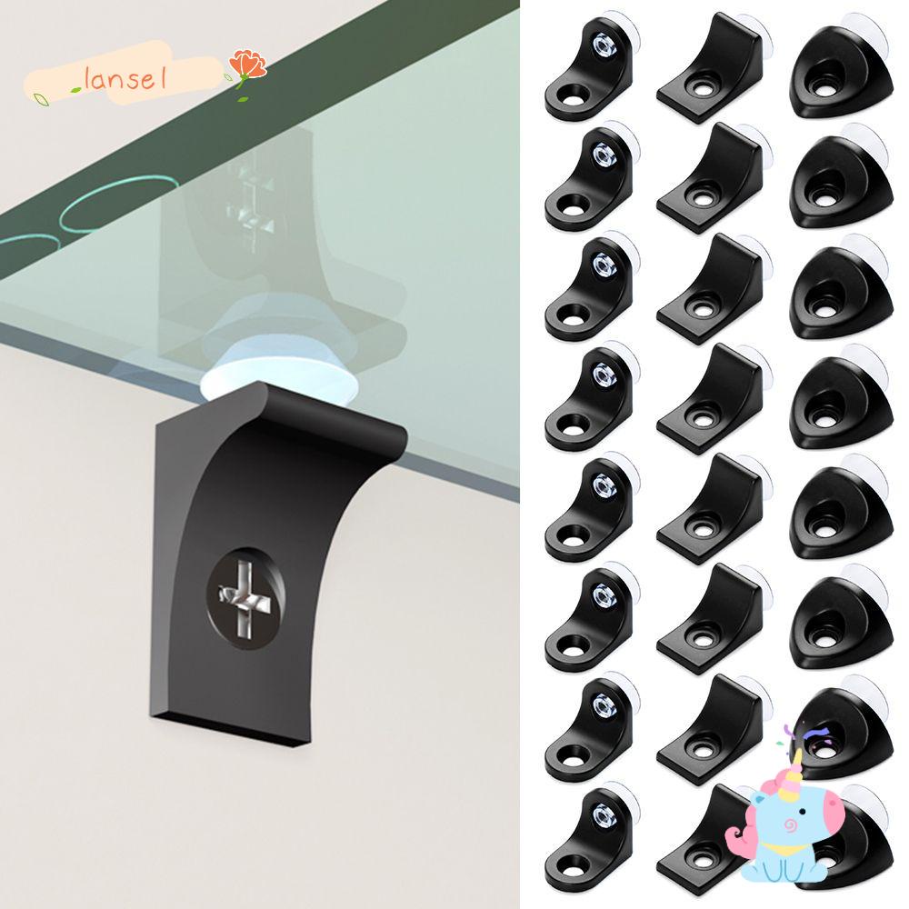 LANSEL Set 8 Giá Đỡ Bằng Hợp Kim Kẽm Có Giác Hút Gắn Tủ