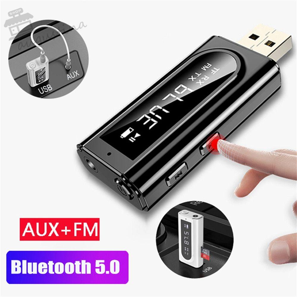 AUGUSTINA Thiết Bị Truyền Nhận Tín Hiệu Âm Thanh Bluetooth FM MP3 Hỗ Trợ Thẻ TF
