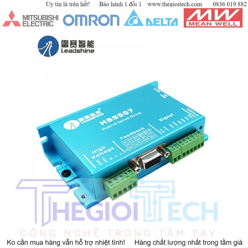 Bộ Driver điều khiển động cơ Hybrid Step, Động cơ bước vòng kin HBS57, HBS86 LEADSHINE PFDE - HBS86 PFDE