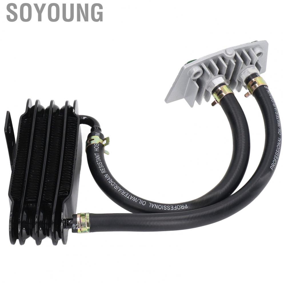 Soyoung Transmission Oil Cooler  High Temperature Resistant Efficiency Metal Durable Motorcycle Rustproof for Motorbike