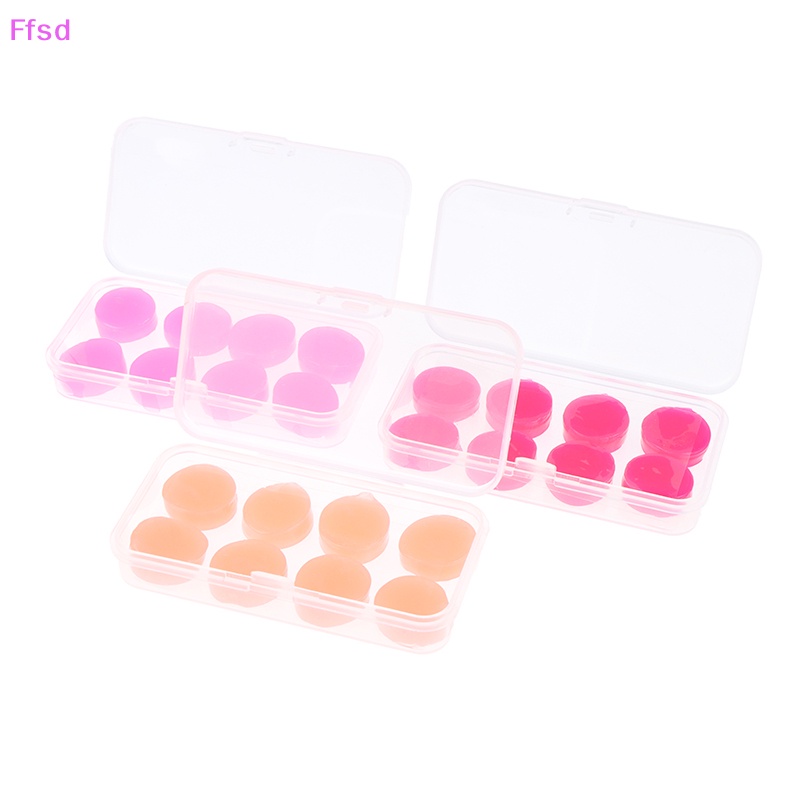 Bộ 8 Nút Bịt Tai Chống Ồn Bằng Silicone Có Thể Tái Sử Dụng
