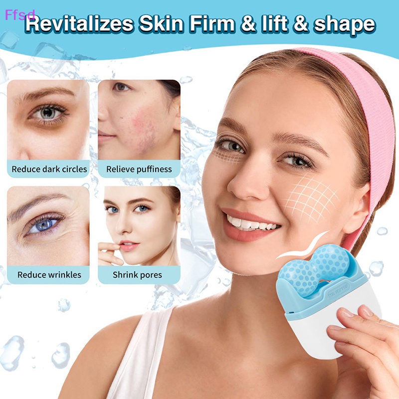 Cây Lăn Mát Xa Mặt Làm Mát Cuộn Tròn Thư Giãn