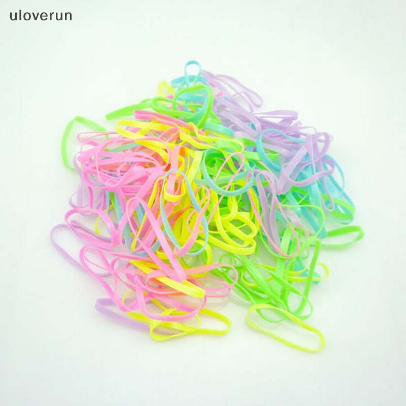 Set 400-500 Dây Buộc Tóc Cao Su Co Giãn Điều Chỉnh Tùy Ý Dành Cho Bé Gái