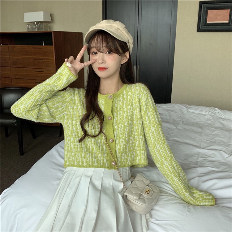 Áo cardigan Dệt Kim Tay Dài Dáng Rộng Thời Trang Mùa Thu Hàn Quốc Mới 2023 Dành Cho Bạn Nữ