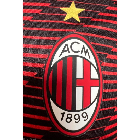 Cầu thủ * 2324 new A.C. Áo Thun Bóng Đá Milan Thiết Kế Năng Động Trẻ Trung