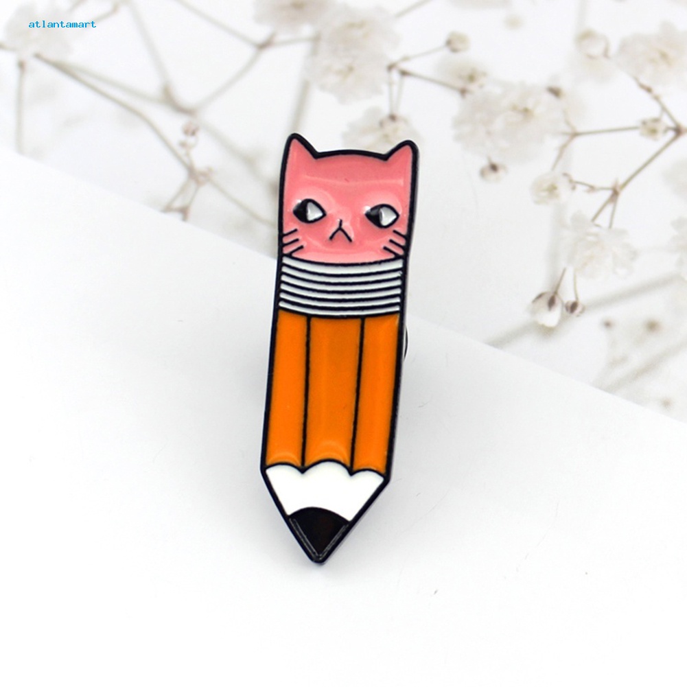 Túi Đựng Đồ Dùng Cao Cấp Tiện Dụng| Ghim Cài Ba Lô / Balo Hình Mặt Mèo Bằng Kim Loại Tráng Men Dễ Thương