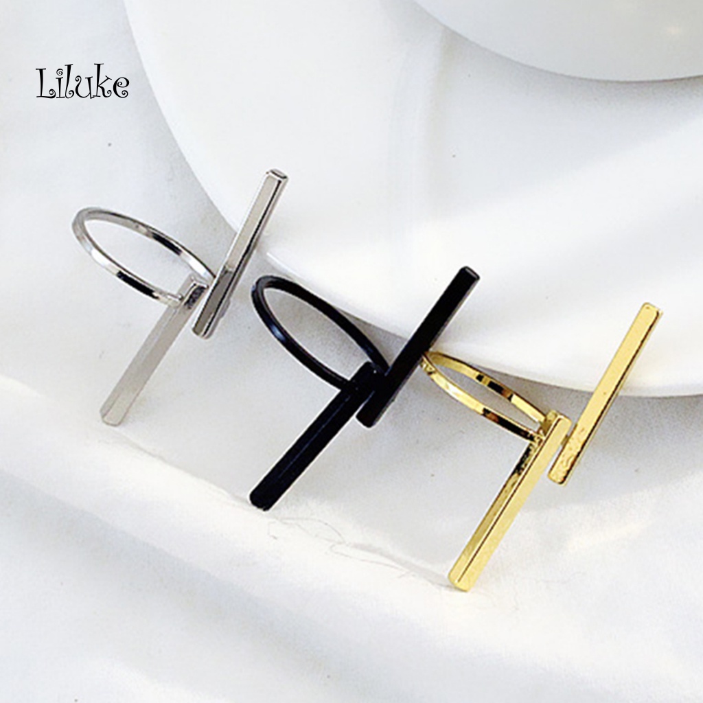 Nhẫn Tròn Hở Chất Liệu Kim Loại Thân Thiện Với Da Thời Trang