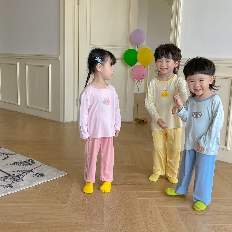 Bộ Dài Tay Thun Lạnh Hoạ Tiết Xinh Xắn Dáng Suông Cho Bé Vận Động Thoải Mái, Chống Muỗi, Nằm Điều Hoà.