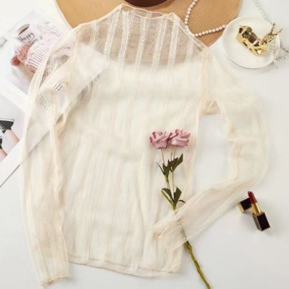 Áo Lưới Tay Dài Thời Trang Mới Năm 2023 Cho Nữ