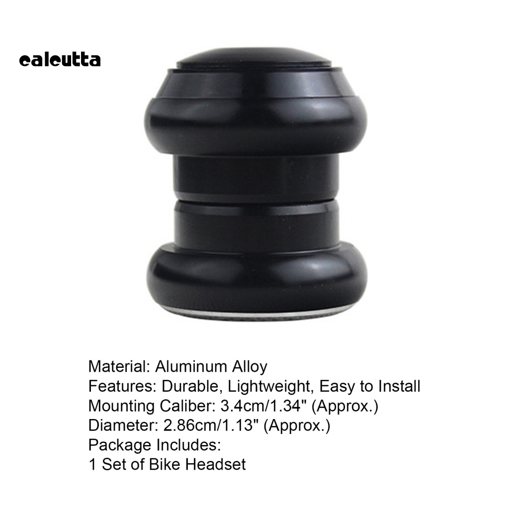 1 Bộ Tai Nghe Xe Đạp 34mm Bằng Hợp Kim Nhôm Không Ren Kèm Vỏ Bọc