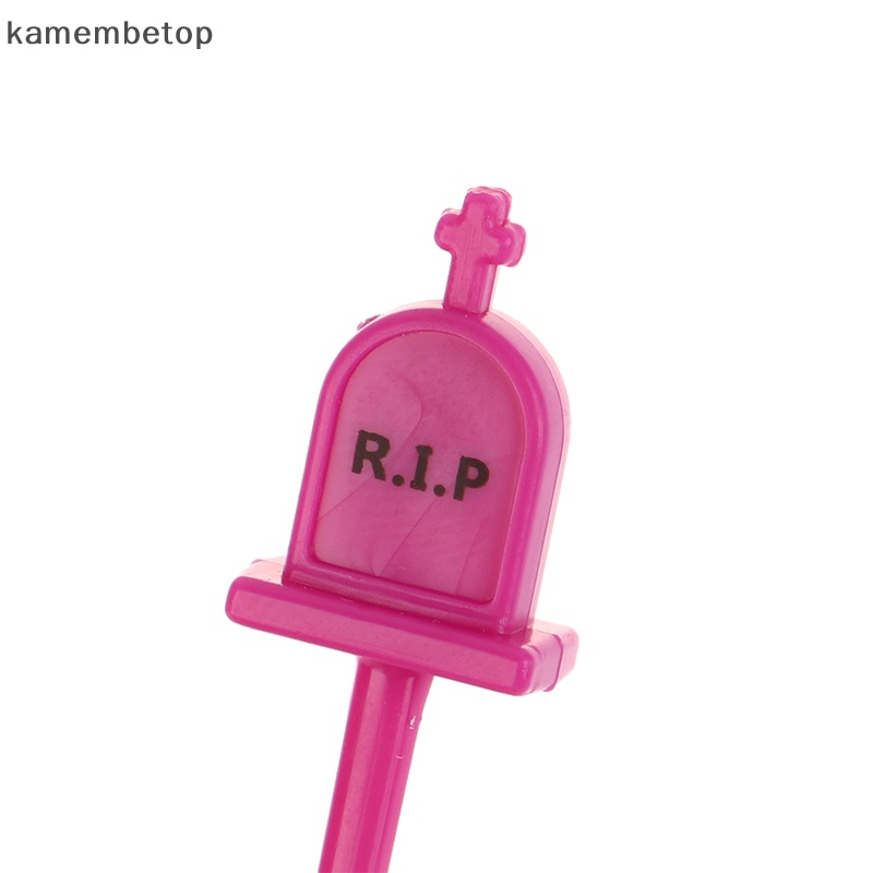 Set 4 / 5 Nĩa Ăn Trái Cây Họa Tiết Hoạt Hình Trang Trí Halloween