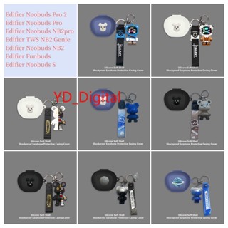 Edifier Neobuds Pro 2 /TWS NB2 Pro / Funbuds Case Silicone Vỏ mềm chống sốc Vỏ bảo vệ Tai nghe không dây thực sự có mặt dây chuyền