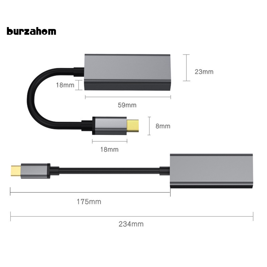 Dây Cáp Chuyển Đổi Cổng USB Type C Sang RJ45 Lan Cho Notebook