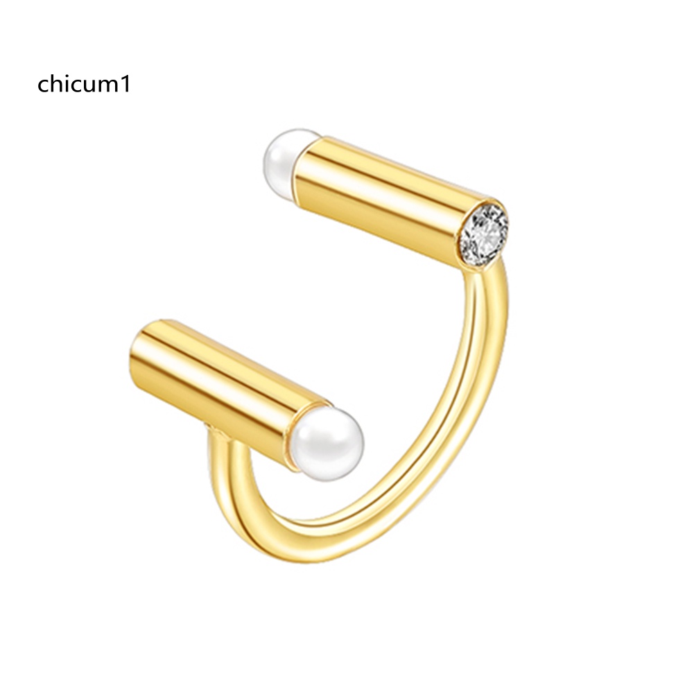 Nhẫn Hở Đính Đá Ngọc Trai Nhân Tạo Thời Trang Cho Nữ