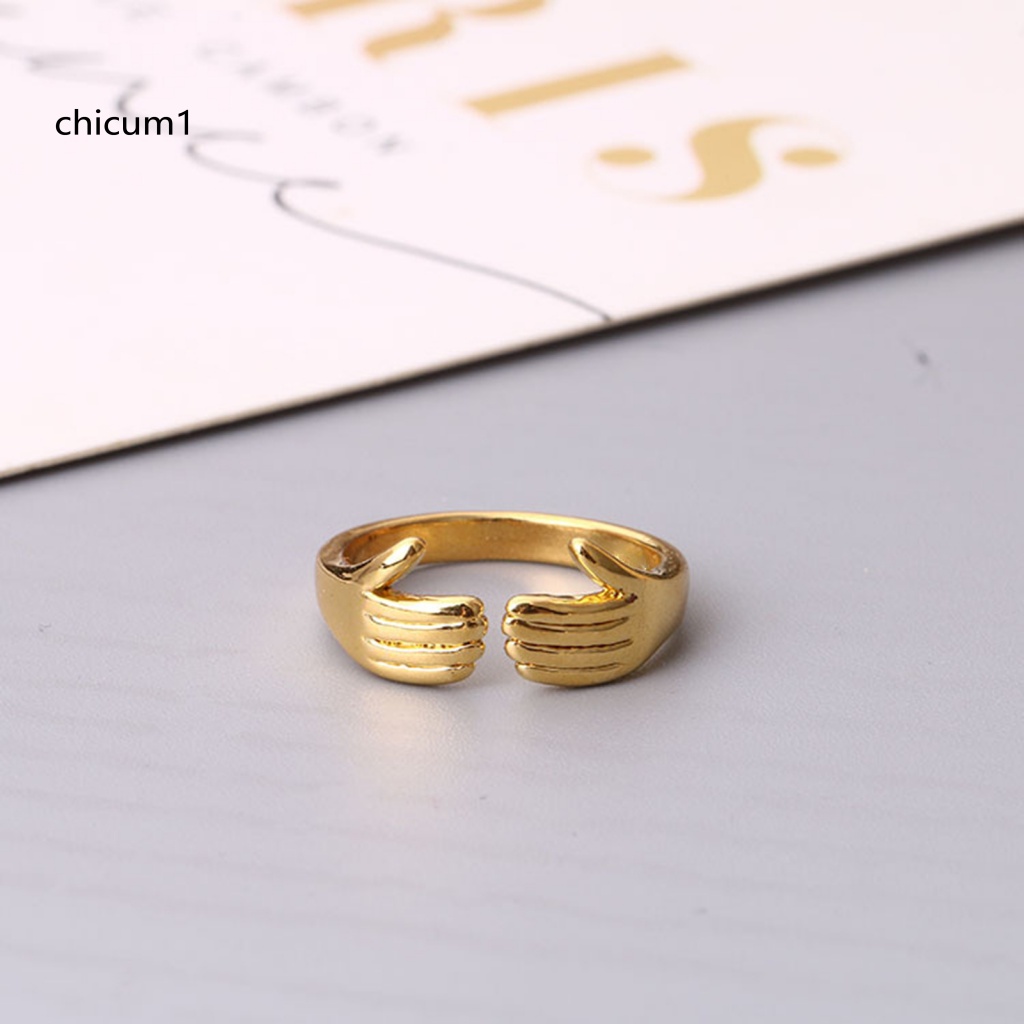 Nhẫn Mạ Điện Hình Trái Tim Phong Cách Retro Cá Tính Cho Nữ