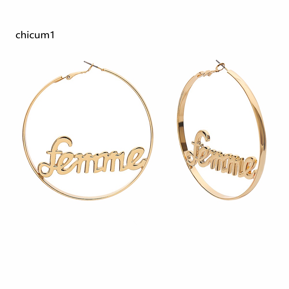 Khuyên Tai Nữ Trang Dáng Tròn Tạo Hình Độc Đáo