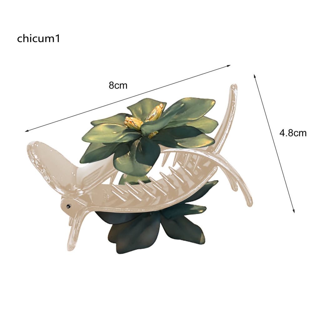 Kẹp Tóc Càng Cua Bằng Acrylic Màu Sắc Tươi Sáng Chống Rơi Phong Cách Hàn Quốc Cho Nữ