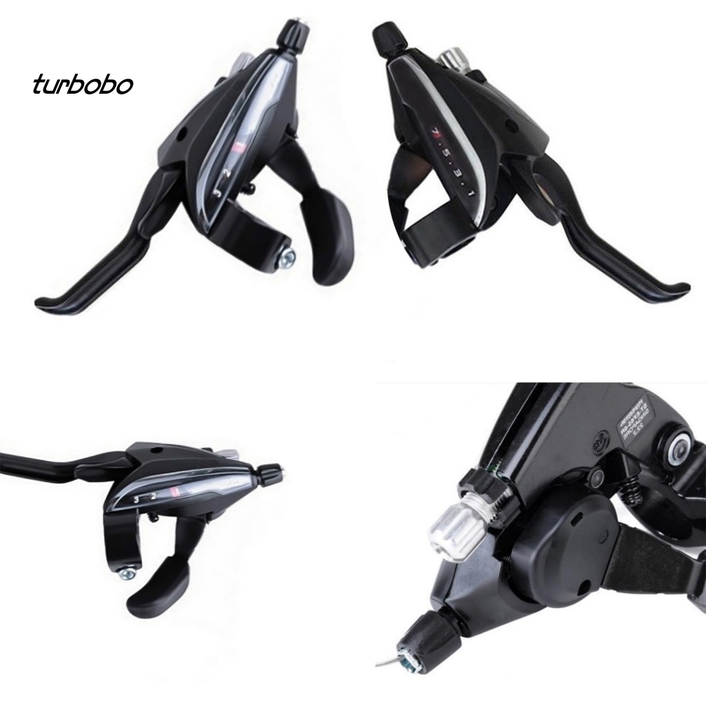 Turbobo Bộ 2 Cần Gạt Số EF65-7 3x7 Tốc Độ Chính Xác Cao Cho Xe Đạp Leo Núi MTB