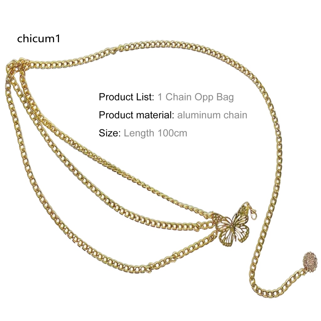 Dây Xích Đeo Thắt Lưng Bằng Hợp Kim Nhôm Tùy Chỉnh Thời Trang Quyến Rũ Dễ Phối Đồ Dành Cho Sân Khấu