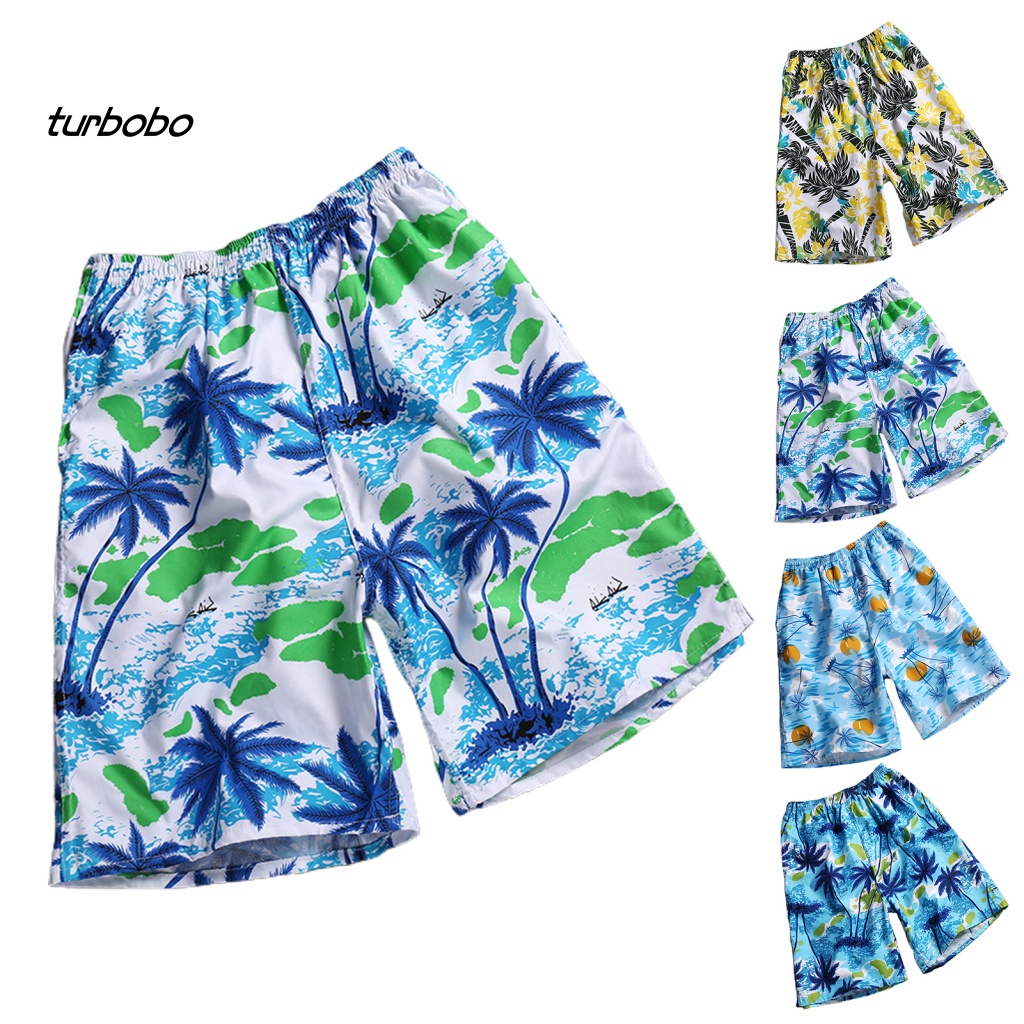 Quần Short Đi Biển Lưng Thun Ống Rộng In Họa Tiết Hoa Nhiều Màu Sắc Thời Trang Mùa Hè